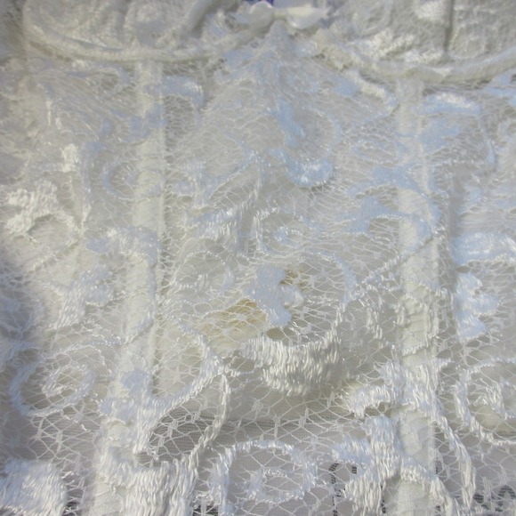 Victorias Secret Vintage Gold Label Bustier Corset 36C White Lingerie Bridal 134 - Picture 4 of 14